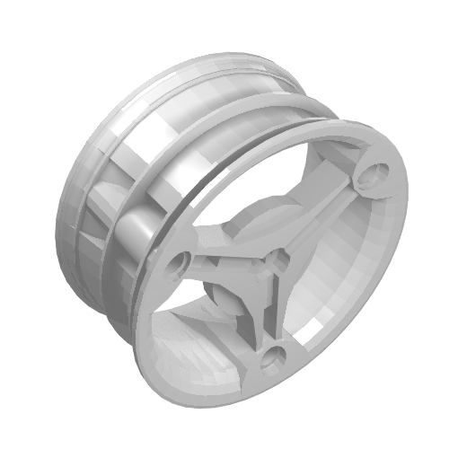Lego Wheel 70 x 28 mm Futuristic / White