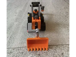 Backhoe With Auger