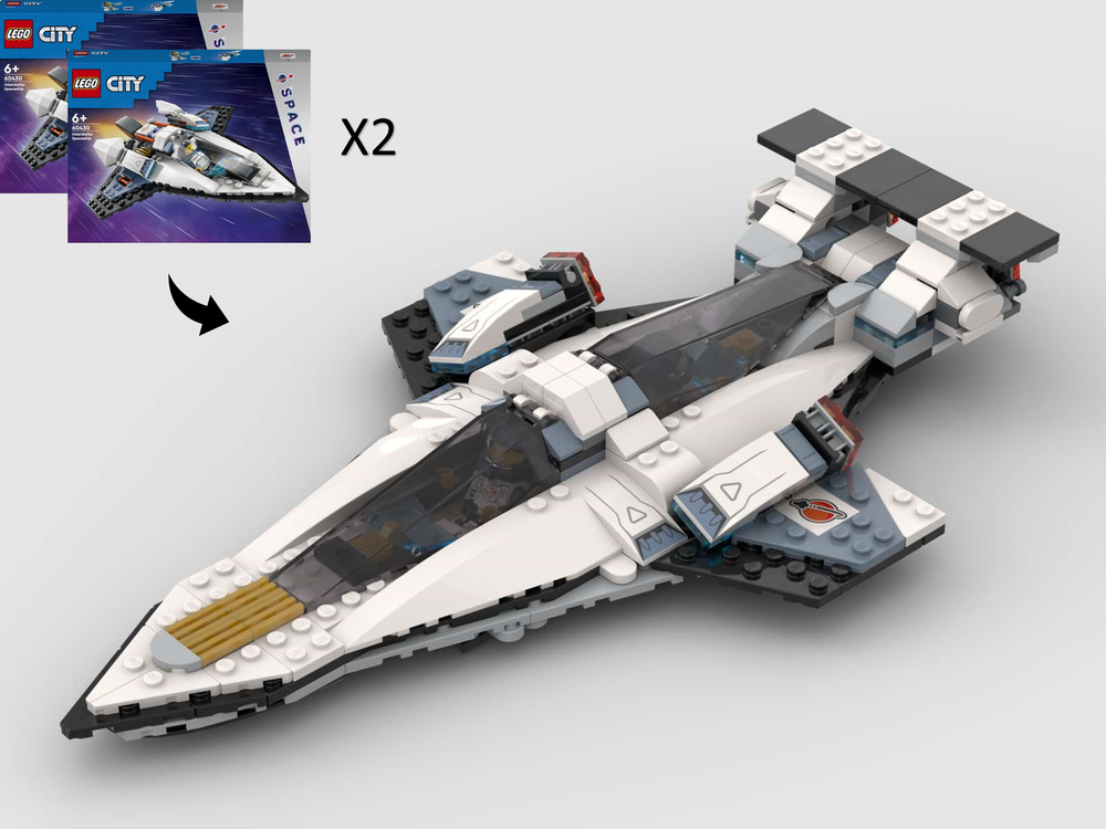 Lego Galaxy Explorer - Alternate Build of 2 x 60430 Interstellar Spaceship