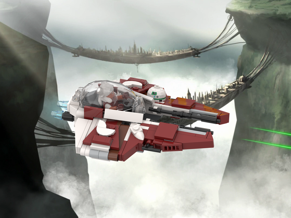 Lego Ahsoka's Jed i Interceptor (MINIFIG SCALE) - Eta-2 Actis-class
