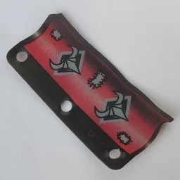 Flag 3 x 6 with Red Sail with Tan Patches Print / Trans-Clear