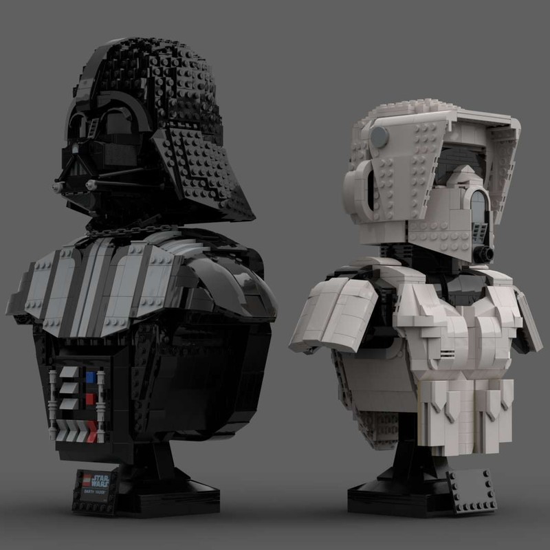 Lego Bust Collection (Dark Lord (Empire Edition), Scout Trooper) Phase 2