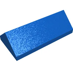 Brick Sloped 45° 2 x 4 Double / Blue