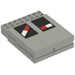 Control Unit, Train 12V, 8 x 10 with Level Crossing Print / Light Gray