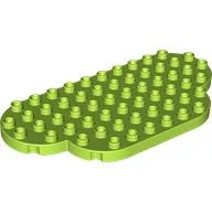 Duplo Plate 12 x 6 Rounded (Cloud) / Lime