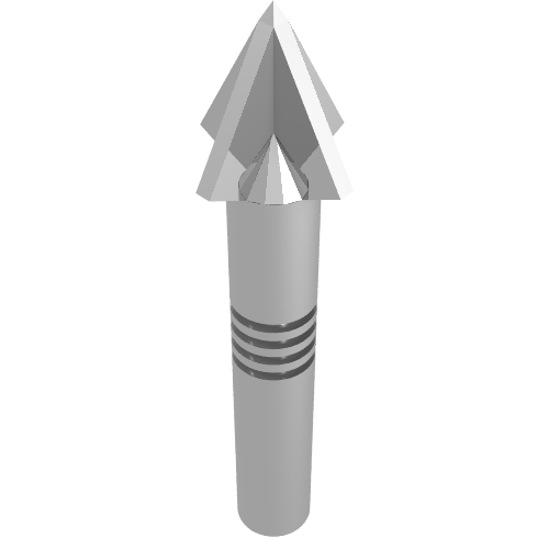 Lego Weapon Harpoon [4 Grooves on Shaft]