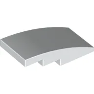 Brick Curved 4 x 2 No Studs / White