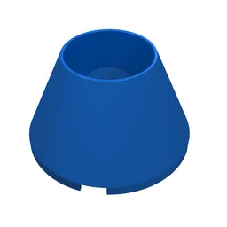 Cone 4 x 4 x 2 Hollow No Studs / Blue