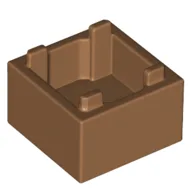 Container Box 2 x 2 x 1 Reinforced Bottom / Medium Nougat