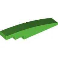 Brick Curved 1 x 6 / Bright Green