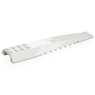 Lego Brick Wedged, Curved 16 x 4 Triple without Inner Ridges / White