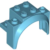 Wheel Arch, Mudguard 4 x 2 1/2 x 2 1/3 / Medium Azure