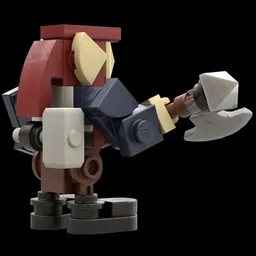 Medieval Dwarf with a big axe