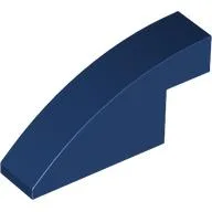 Brick Curved 1 x 4 x 1 2/3 No Studs / Dark Blue