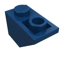 Brick Sloped Inverted 45° 2 x 1 / Dark Blue