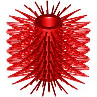 Lego Street Sweeper Brush / Red