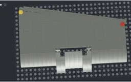 plane wing with extending flaps