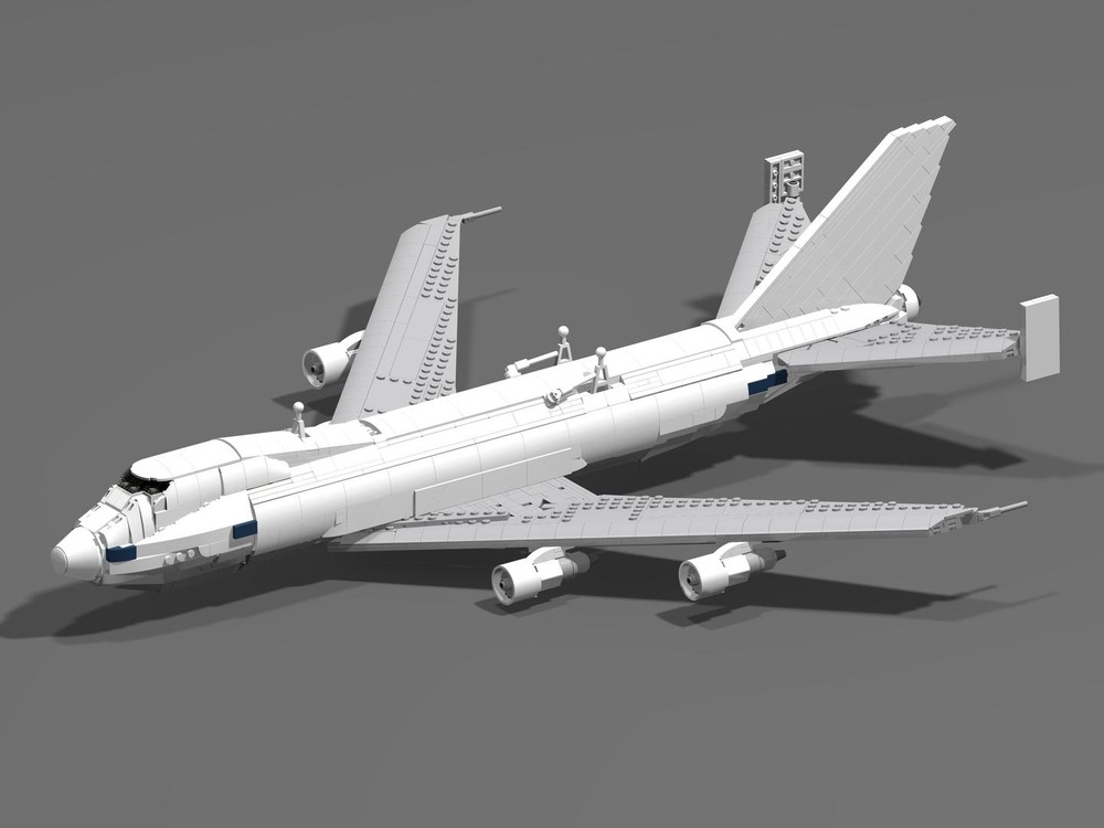 Lego Horizontal and vertical stabilizer mod for 10360 747 SCA