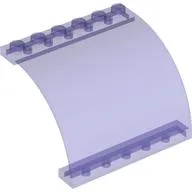Panel 6 x 5 x 3 1/3 Curved Top / Trans-Purple