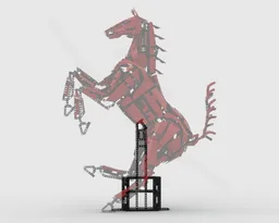 Horse Statue Display Stand – Prancing Pose Edition