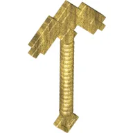 Tool Pickaxe Blocky, Double / Pearl Gold