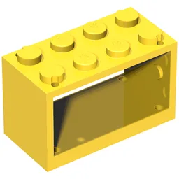 String Reel 2 x 4 x 2 Holder With Closed Studs / Yellow