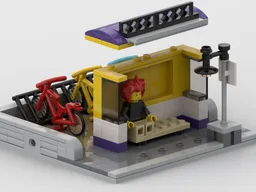 Bus Stop & Bike Racks, Small Modular