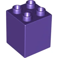 Duplo Brick 2 x 2 x 2 / Dark Purple