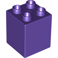 Lego Duplo Brick 2 x 2 x 2 / Dark Purple