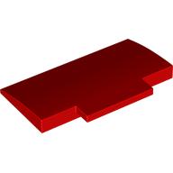 Lego Brick Curved 5 x 8 x 2/3 with No Studs on Top / Red