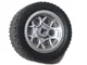 Wheel 30.4mm D. x 20mm with 3 Pin Holes with Black Tire 43.2 x 22 ZR (44292 / 44309)