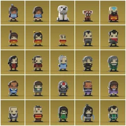 "The Legend of Korra" Brickheadz BUNDLE