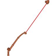Lego Duplo Fishing Rod and Hook with Red Line / Dark Orange
