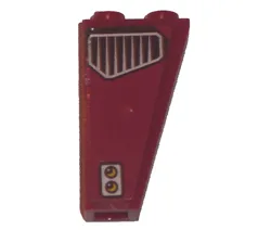 Slope, Inverted 75 2 x 1 x 3 with Vent and Buttons Pattern on Left Side (Sticker) - Set 8102