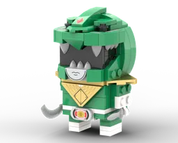 Green Mighty Morphin Power Ranger Brickheadz (MMPR, 恐竜戦隊 ジュウレンジャー, ZyuRanger)