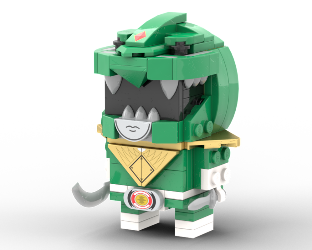 Lego Green Mighty Morphin Power Ranger Brickheadz (MMPR, 恐竜戦隊 ジュウレンジャー, ZyuRanger)