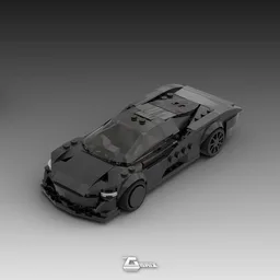 McLaren Speedtail 8stud wide - Black