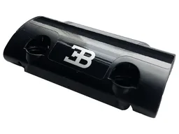Technic, Panel Curved 7 x 3 with 2 Pin Holes through Panel Surface with Silver Bugatti Logo Pattern (Sticker) - Set 42083