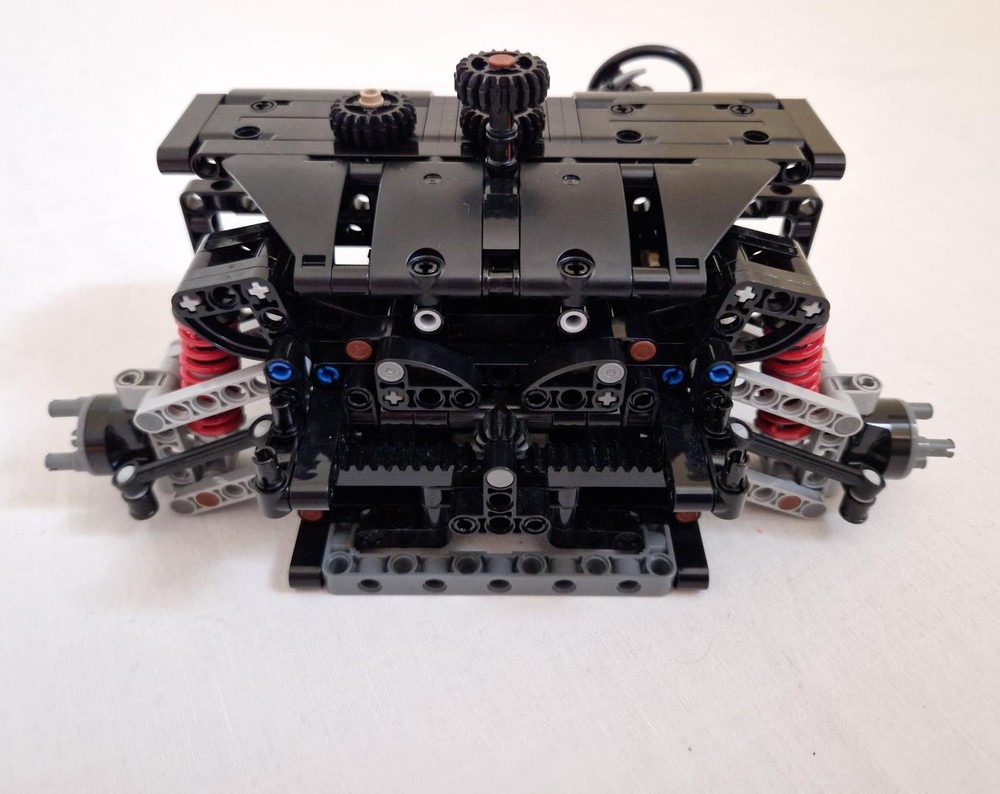 Lego Technic Height-Adjustable Front Suspension for 1:8 Hypercar
