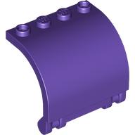 Lego Panel 3 x 4 x 3 Curved / Dark Purple