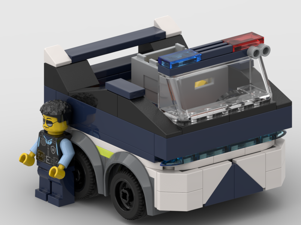 Lego police topless truck 60418 alt built