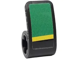 Technic, Panel Curved 2 x 1 x 1 with Green Panel and Yellow Sloping Stripe Pattern Model Left Side (Sticker) - Set 42240