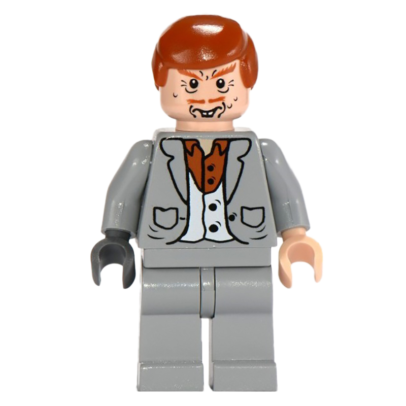 Lego Peter Pettigrew, Light Bluish Gray Suit, Dark Orange Hair