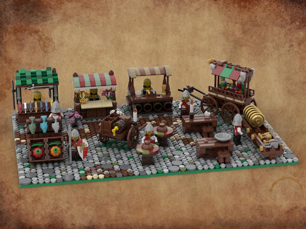 Lego Medieval market