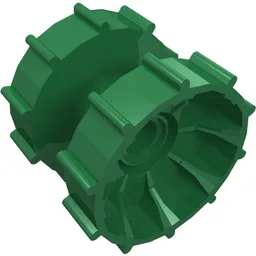 Technic Tread Hub / Green