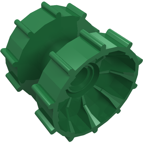 Lego Technic Tread Hub / Green