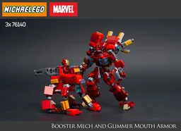 Booster Mech and Glimmer Mouth Armor : 3x 76140