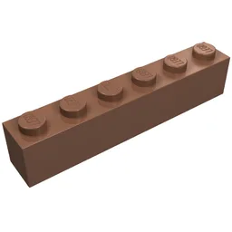 Brick 1 x 6 / Light Brown