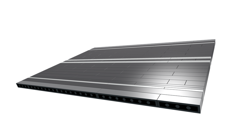 Lego Moduverse Roadplate Alternate Double Solid Lines