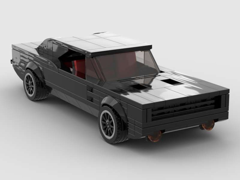 Lego 1970' Dodge Charger 8 Stud Wide